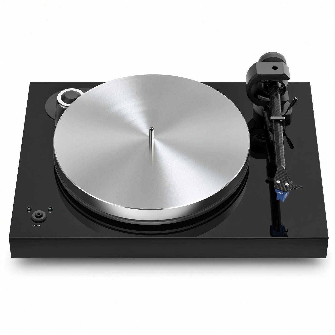 Pro-Ject X8 high-end turntable in high gloss black with 5.1kg aluminium platter and carbon tonearm