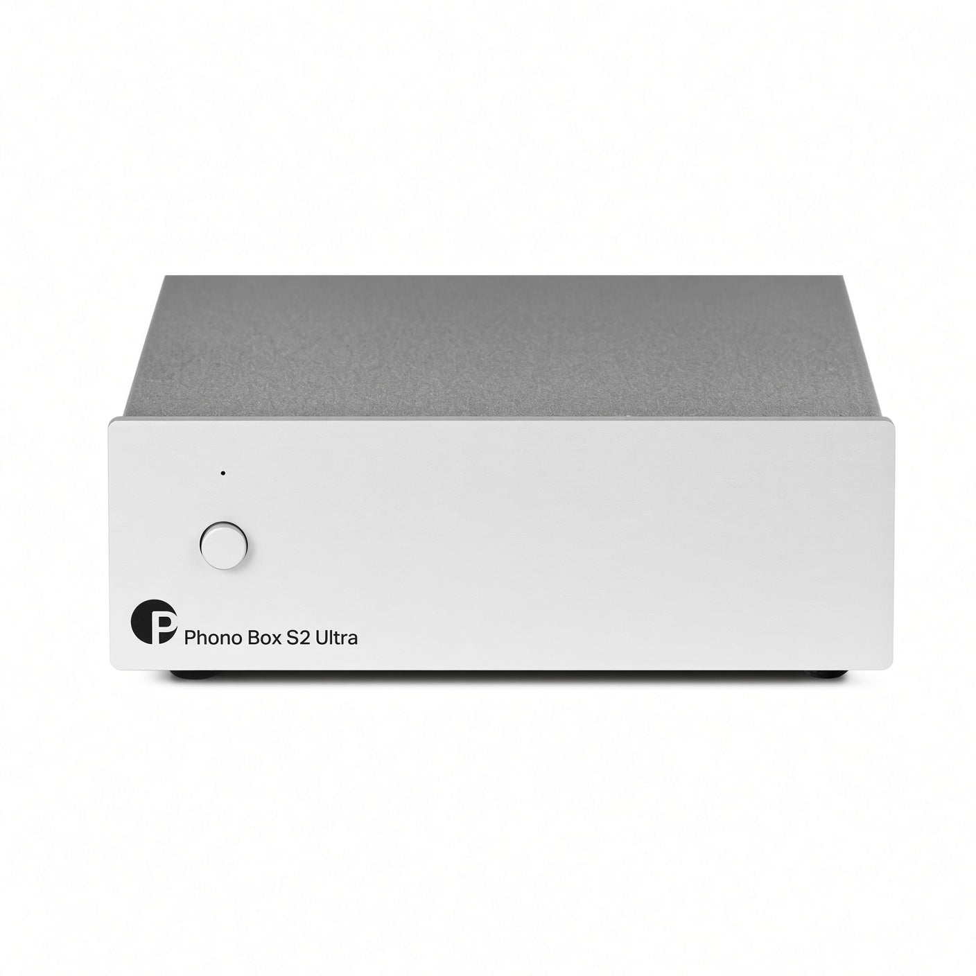 Pro-Ject Phono Box S2 Ultra MM/MC phono stage in silver metal housing